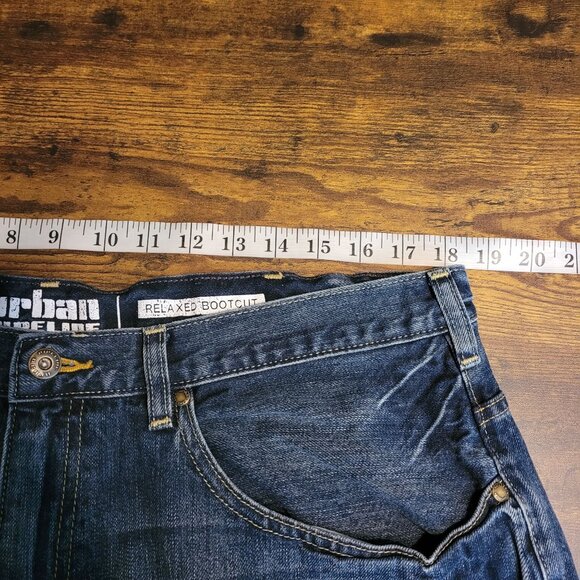 Urban Pipeline Jeans 38x30 Measures 36x30 Relaxed Bootcut Medium Dark Western - Picture 6 of 10